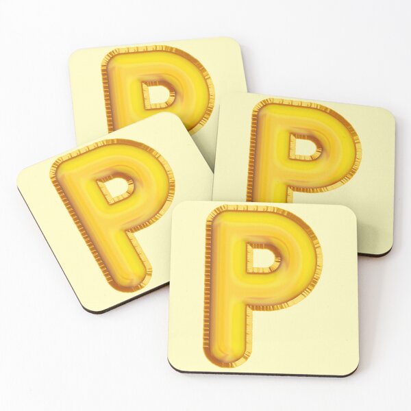 Item preview, Golden Balloon Alphabet latter P designed and sold by TheBrotherHouse.