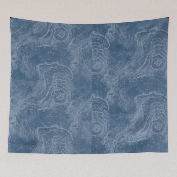 Item preview, Blue White Marble Texture Abstract Pattern Swirly designed and sold by The Turquoise Brush.