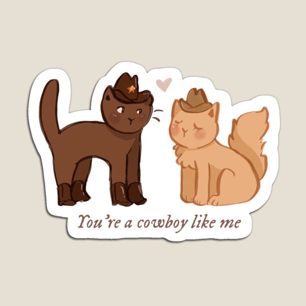 Item preview, Cowboy like me (cat verison) transparent background version designed and sold by paintdaylight.