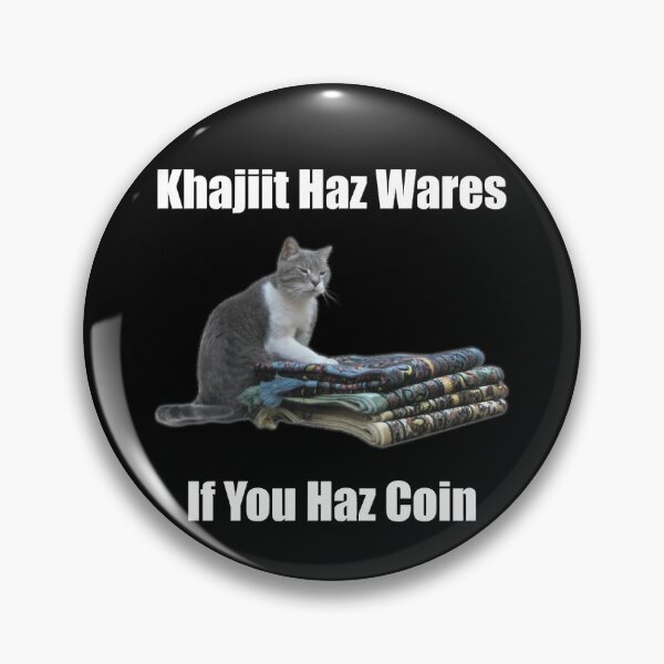 Item preview, Khajiit haz wares - V.3 classic meme Essential . designed and sold by tadhgstewar.