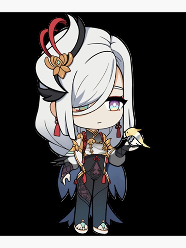 "Chibi Shenhe - Genshin Impact " Art Print by HipEiDraven | Redbubble
