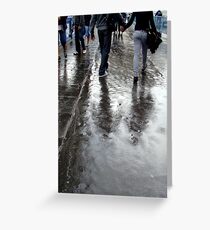 walking on water Greeting Card