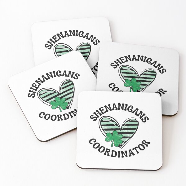 Item preview, Shenanigans Coordinator, Fun Green Striped Heart who like St. Patty's day, shenanigans, and being awesome designed and sold by Auntieck.