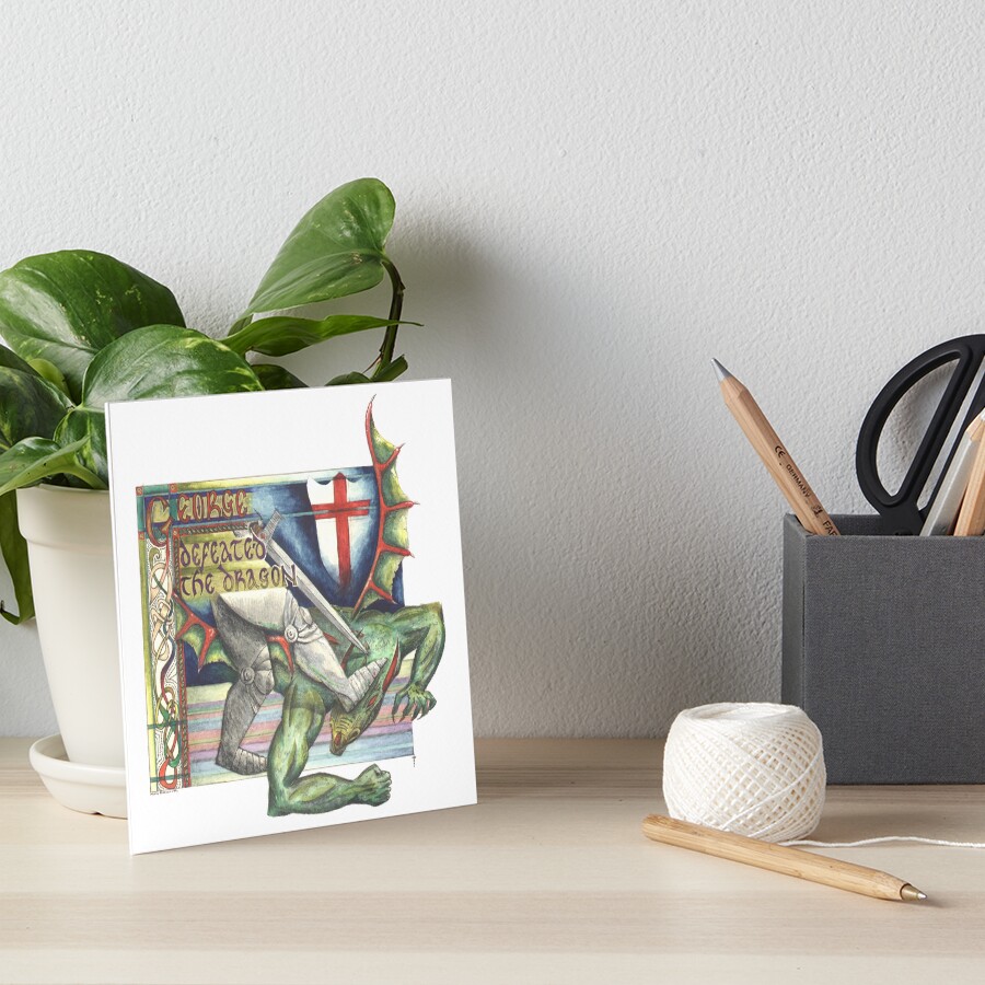 St. George and the Dragon Art Board Print