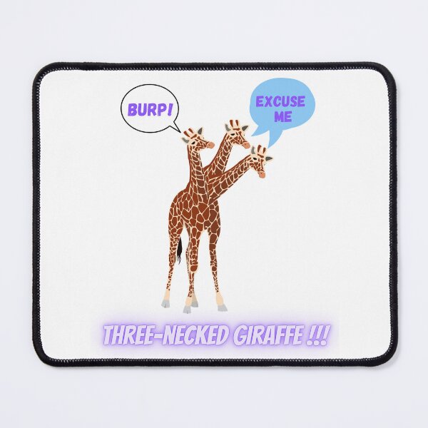 Item preview, Three-necked giraffe - Burp edition designed and sold by CosmicStory.