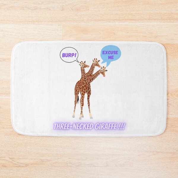 Item preview, Three-necked giraffe - Burp edition designed and sold by CosmicStory.