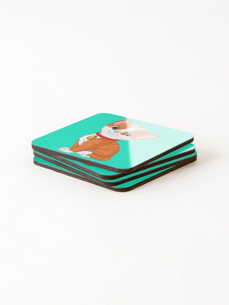 Thumbnail 4 of 5, Coasters (Set of 4), cats designed and sold by RaphiaCustomDe.