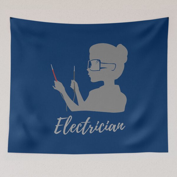 Item preview, Lady Electrician, Electrician Girl designed and sold by EngineersArt.