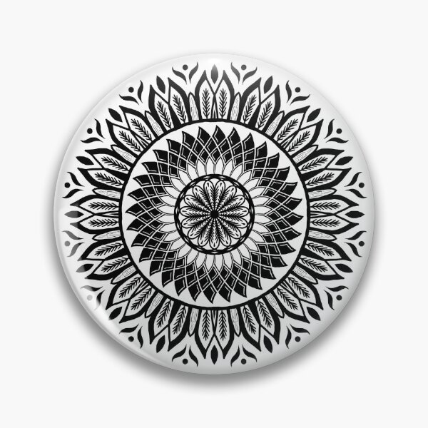 Item preview, Sunflower Botanical Mandala designed and sold by Crystal-Bell.