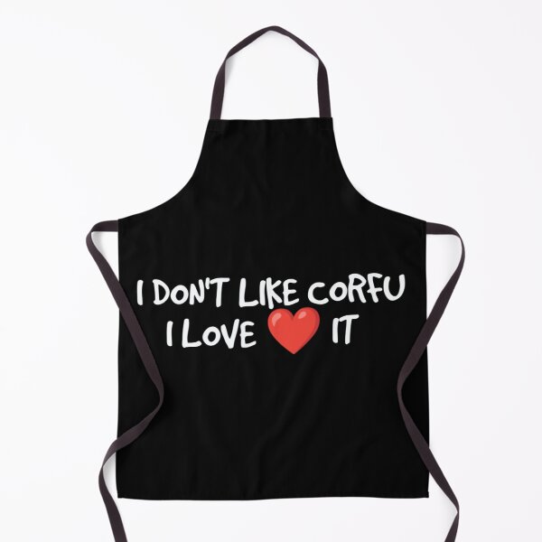 Item preview, I DON'T LIKE CORFU I LOVE❤ IT TEXTILE AND FABRIC DESIGN CORFU ISLAND GREECE designed and sold by nickbrayimages.