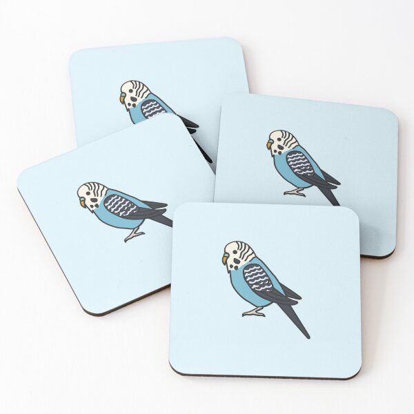 Item preview, Cute blue budgie designed and sold by BirbFriends.