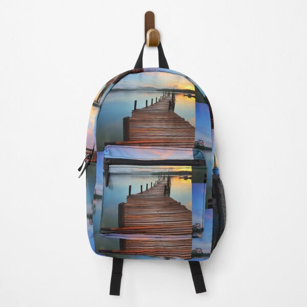 Item preview, Sunrise Boat Dock Fishing, and Swimming designed and sold by LGMmugsdesign.