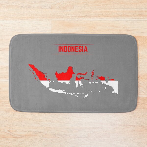 Item preview, Indonesian Flag inside Map of Indonesia  designed and sold by mashmosh.