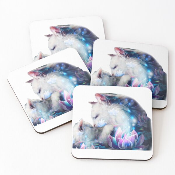 Item preview, Cat in Lotus Tatto- Mumma & Baby Cat  designed and sold by Trendy Design.