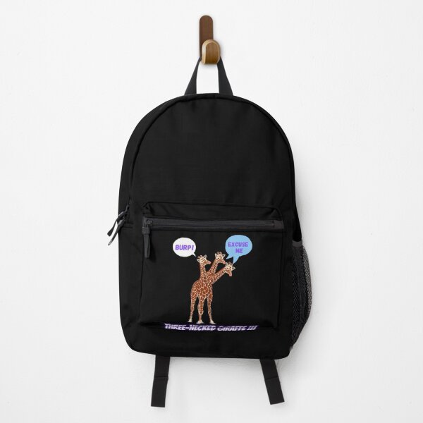 Item preview, Three-necked giraffe - Burp edition (in black) designed and sold by CosmicStory.