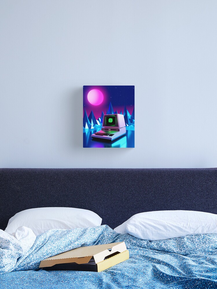 Thumbnail 2 of 3, Canvas Print, Commodore PET on ice designed and sold by djspacegr.