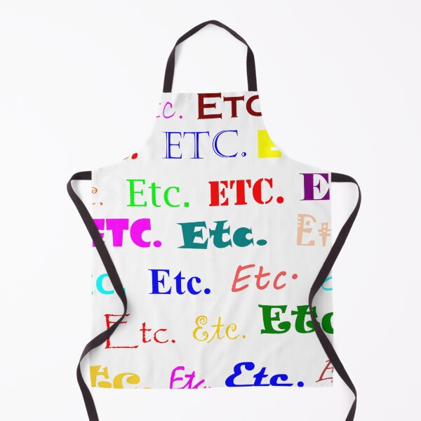 Item preview, Etc. Etcetera Et Cetera in various colors and fonts designed and sold by Becky Hunter.