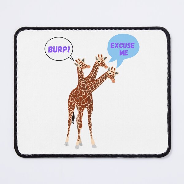 Item preview, Three-necked giraffe - Burp edition (without title) designed and sold by CosmicStory.