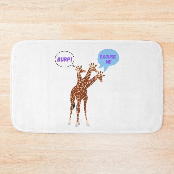 Item preview, Three-necked giraffe - Burp edition (without title) designed and sold by CosmicStory.