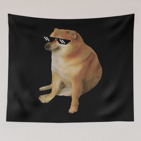 Item preview, Tazas Cheems Meme designed and sold by andrahortyanan.