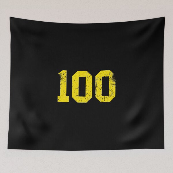 Item preview, Lucky Number Vintage Sports Fan Jersey 100 Classic T-Shirt designed and sold by yeseniaval.
