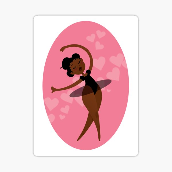 Black Ballerina Sticker