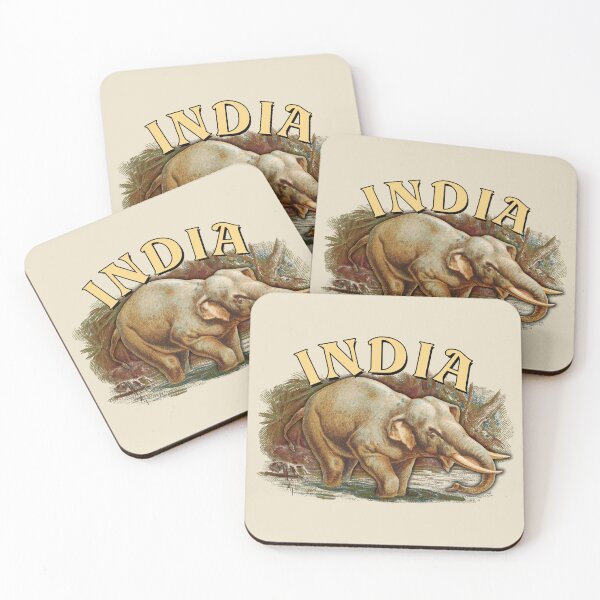 Item preview, Asian Elephant | Vintage India Illustration | Indian Wildlife designed and sold by TMBTM.