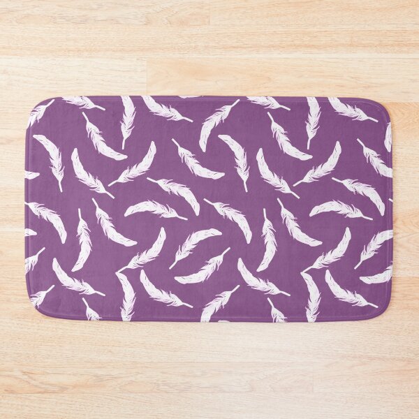 Item preview, Floating Feathers - White on Purple designed and sold by Jasrese.