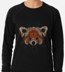 Red Panda Face Lightweight Sweatshirt