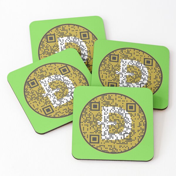 Item preview, Rickroll QR Code Disguised As A Dogecoin   designed and sold by shopvanillabean.