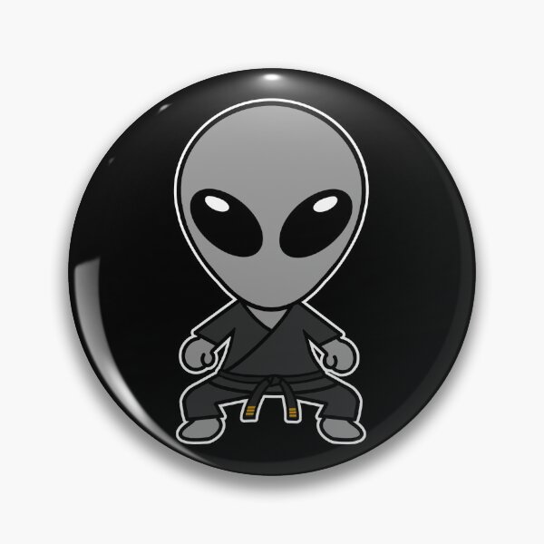 Artikelvorschau, Space Alien übt Karate - Dark Gi entworfen und verkauft von SpaceAlienTees.