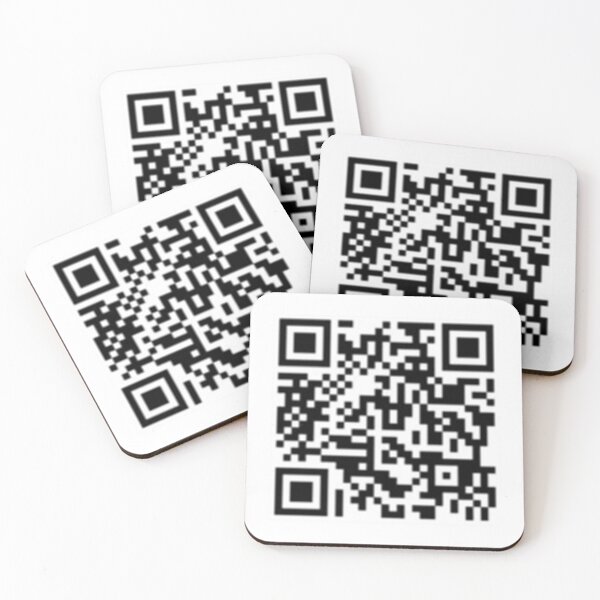 Artikelvorschau, Rick Rolll QR-Code entworfen und verkauft von shopvanillabean.