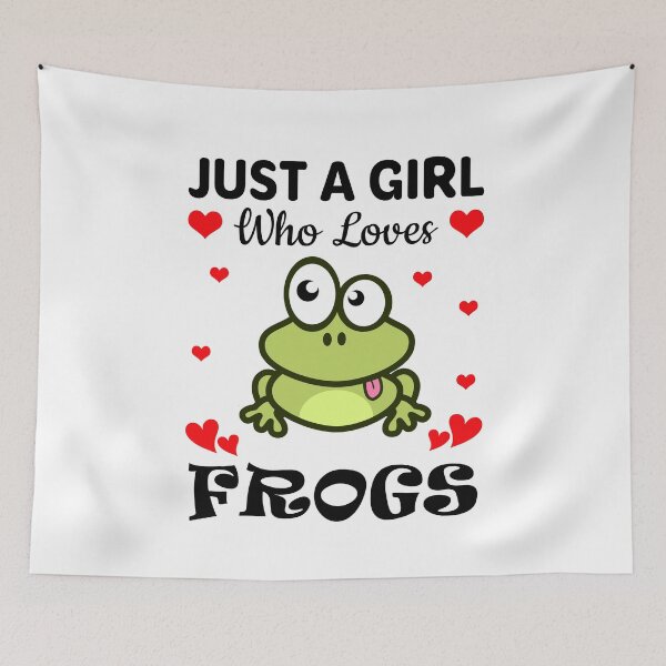 Item preview, Just a girl who loves frogs designed and sold by mmammammira.