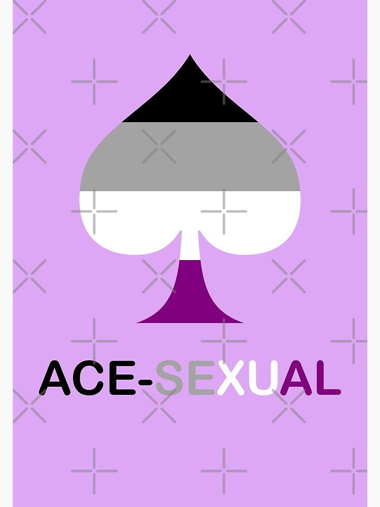 "Ace of Spades Symbol in the Colors of the Asexual Flag" Photographic