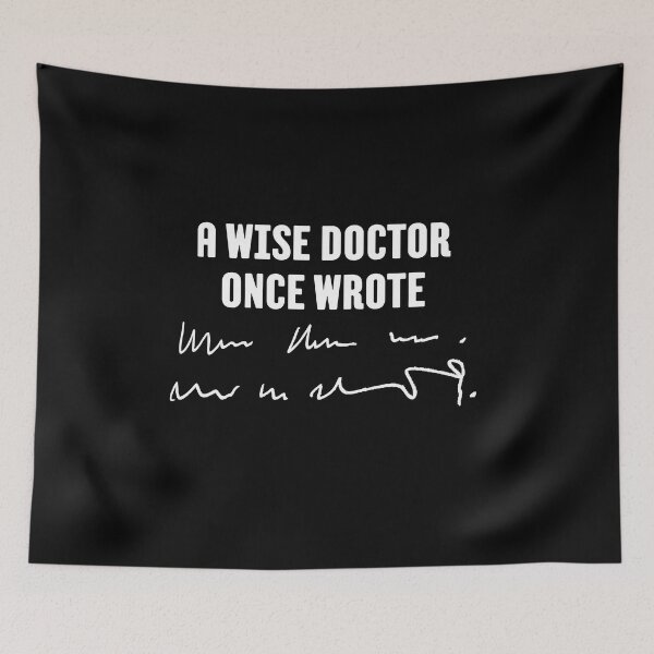 Item preview, A Wise Doctor Once Wrote Medical Doctor Handwriting Funny Quote designed and sold by typeonshirtz.