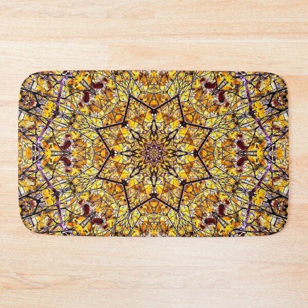 Item preview, Autumn Leaves Star Mandala with Yellow and Orange designed and sold by Sara Graham-Costain.