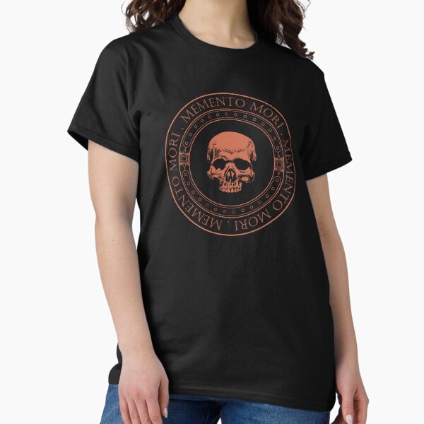 Item preview, Memento Mori III (Rust) - Memento Mori Art - Skeleton Skull Logo - Latin Phrase Quotes designed and sold by WIZECROW.
