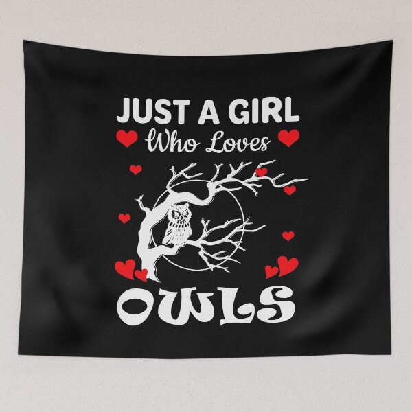 Item preview, Just a girl who loves owls designed and sold by mmammammira.