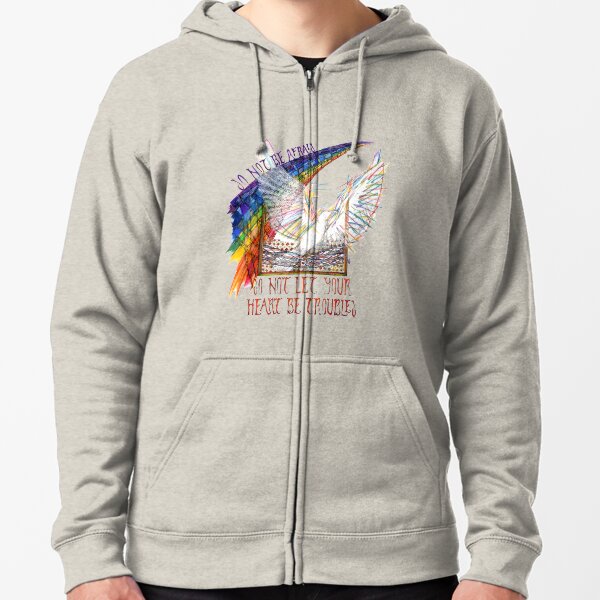 Heart Zipped Hoodie