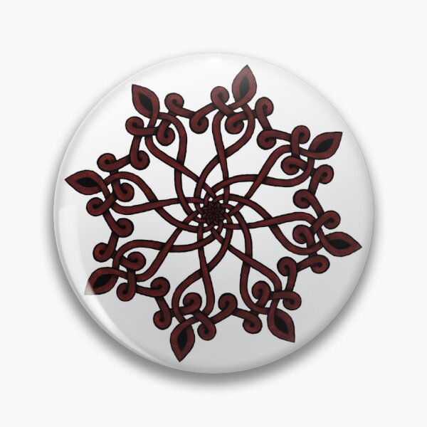 Item preview, Red Brown Knotted Root Mandala designed and sold by Crystal-Bell.
