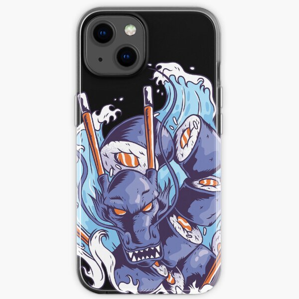 Sea monster dish, Japan, Creature, Japanese iPhone Soft Case
