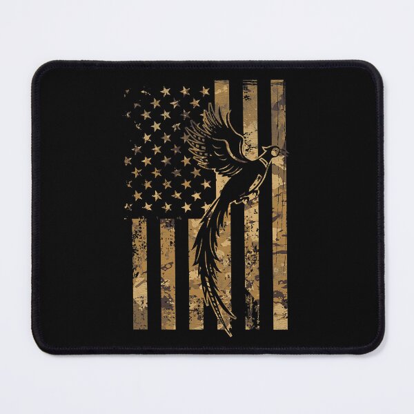 Item preview, Pheasant Bird Hunter American Flag Camouflage Pheasant Hunt designed and sold by RachaelEliezer.