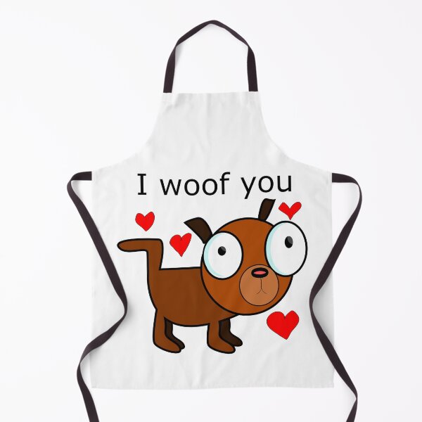 Item preview, I woof you - I love you, cute little dog expressing love designed and sold by Becky Hunter.
