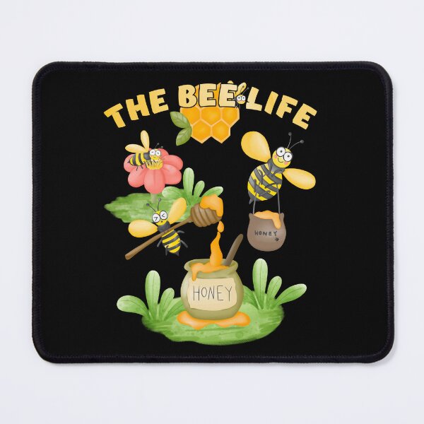 Item preview, The Bee Life Cute Bees Honey Flowers designed and sold by Galaxy-Corner.