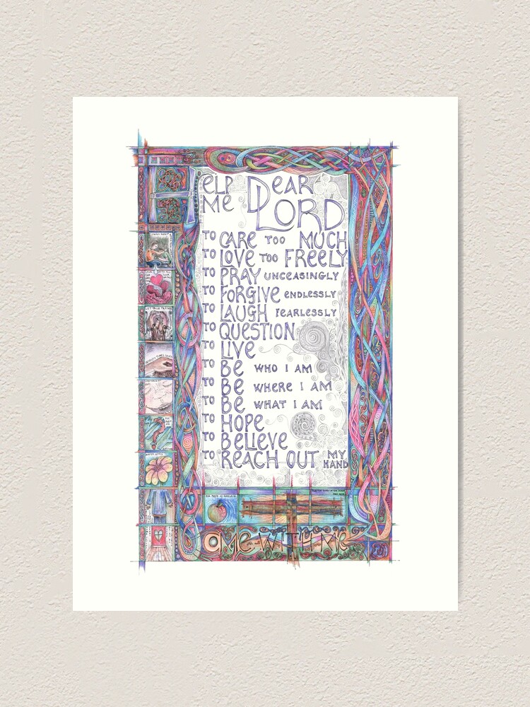 Alternate view of Help Me Dear Lord Art Print