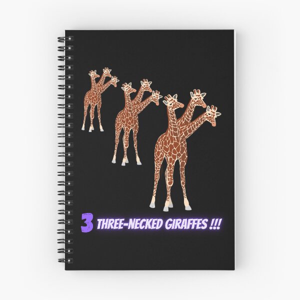 Item preview, 3 Three-Necked Giraffes (in black) designed and sold by CosmicStory.