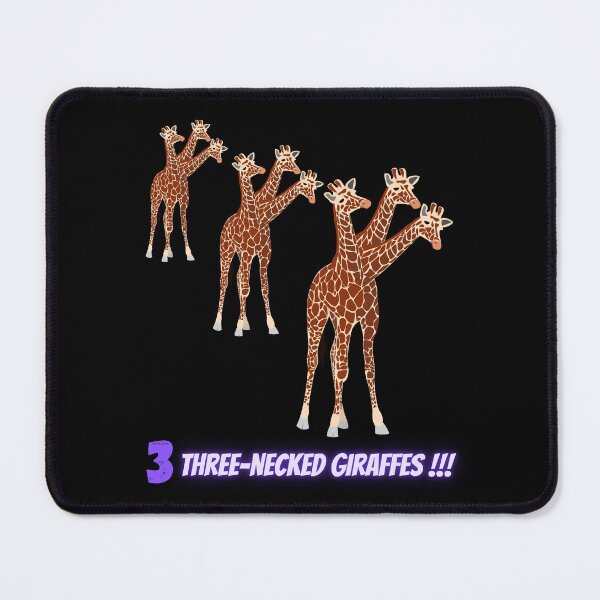 Item preview, 3 Three-Necked Giraffes (in black) designed and sold by CosmicStory.