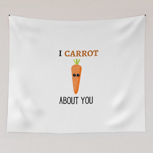Item preview, I CARROT ABOUT YOU - FUNNY FOOD PUNS designed and sold by sorryimbusy.