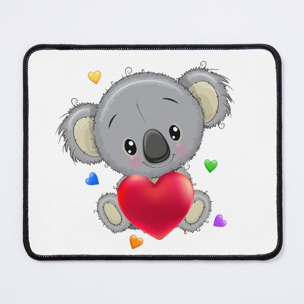 Item preview, I give koalaty hugs / koala bear cartoon with rainbow hearts designed and sold by portrait4you.