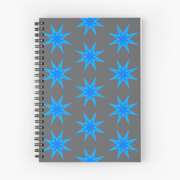 Item preview, Star In Two Blues On Gray Background designed and sold by KeksWorkroom.